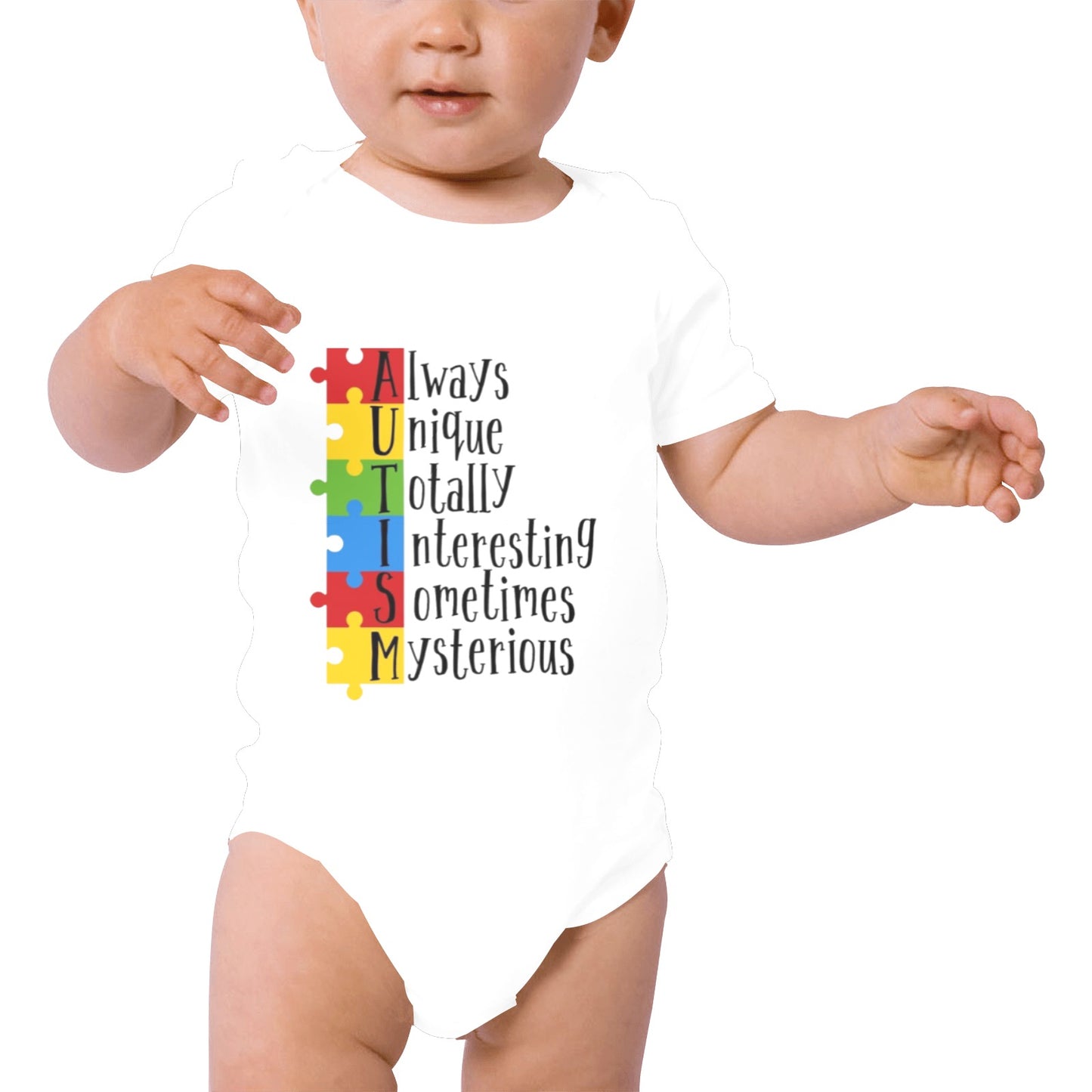 AWARENESS - Autism Baby Short Sleeve Onesie