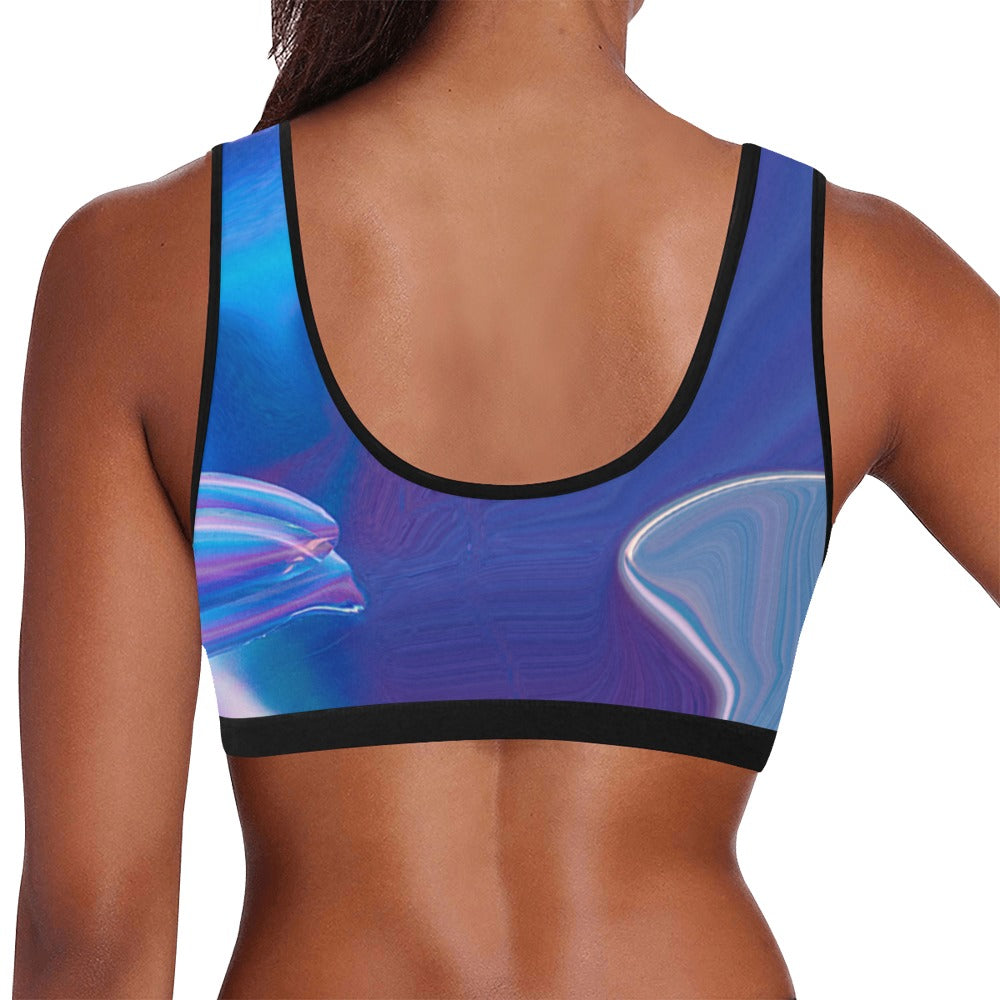 Blue Aura Women's Sports Bra