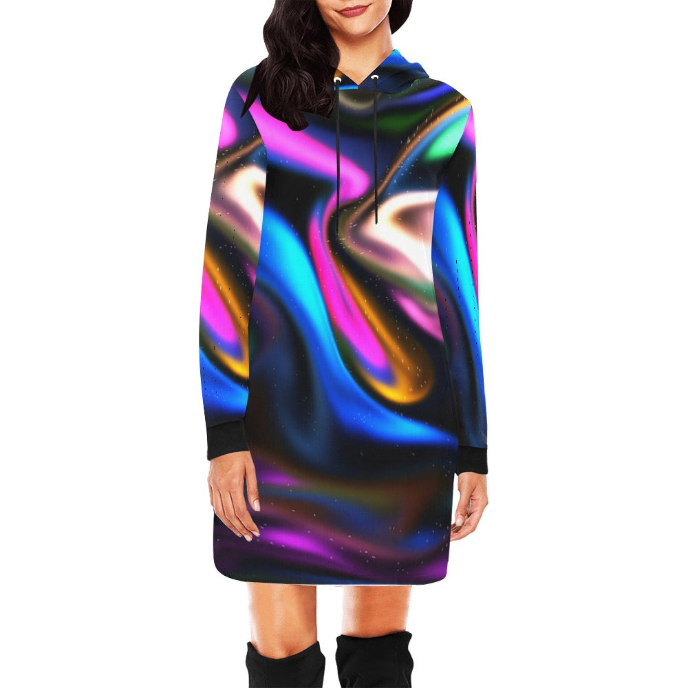 Retroverse Hoodie Mini Dress