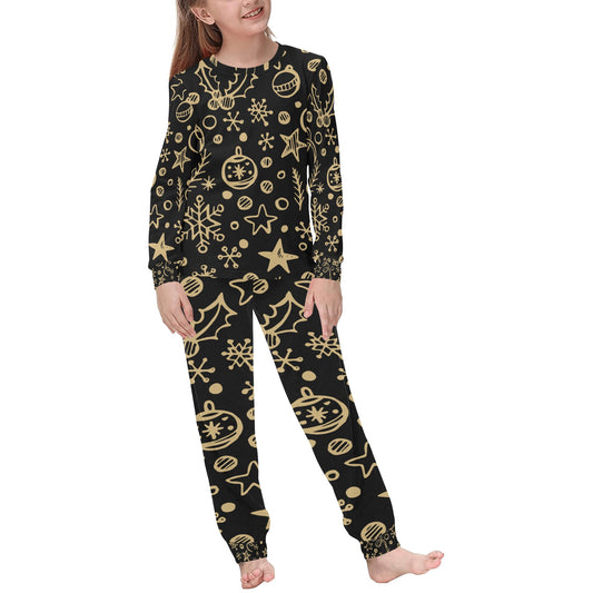 Gold Christmas Kids' Pajama Set