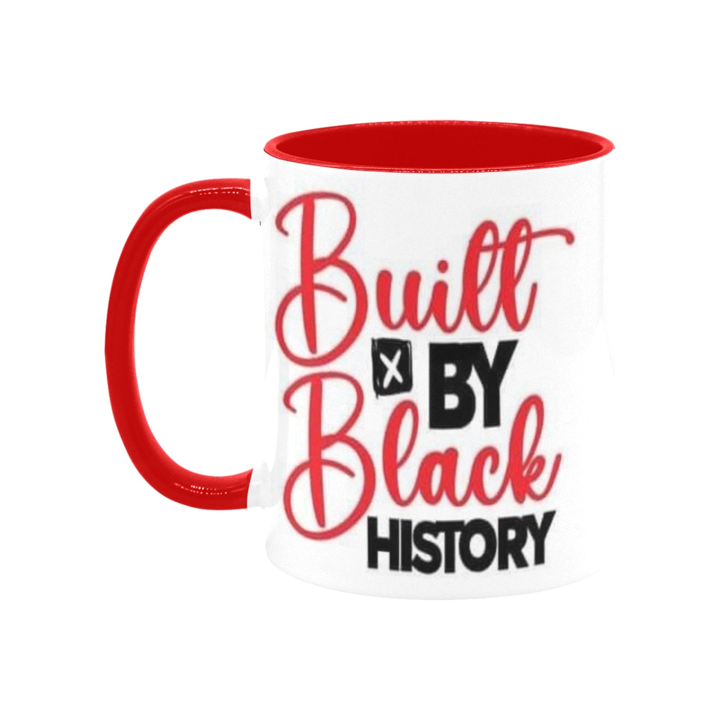 Built by black history Custom Inner Color Mug (11oz)