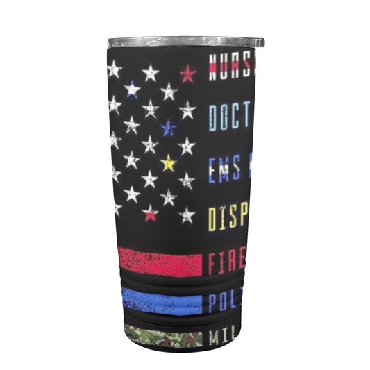 The Front Line 20oz Insulated Stainless Steel Mobile Tumbler