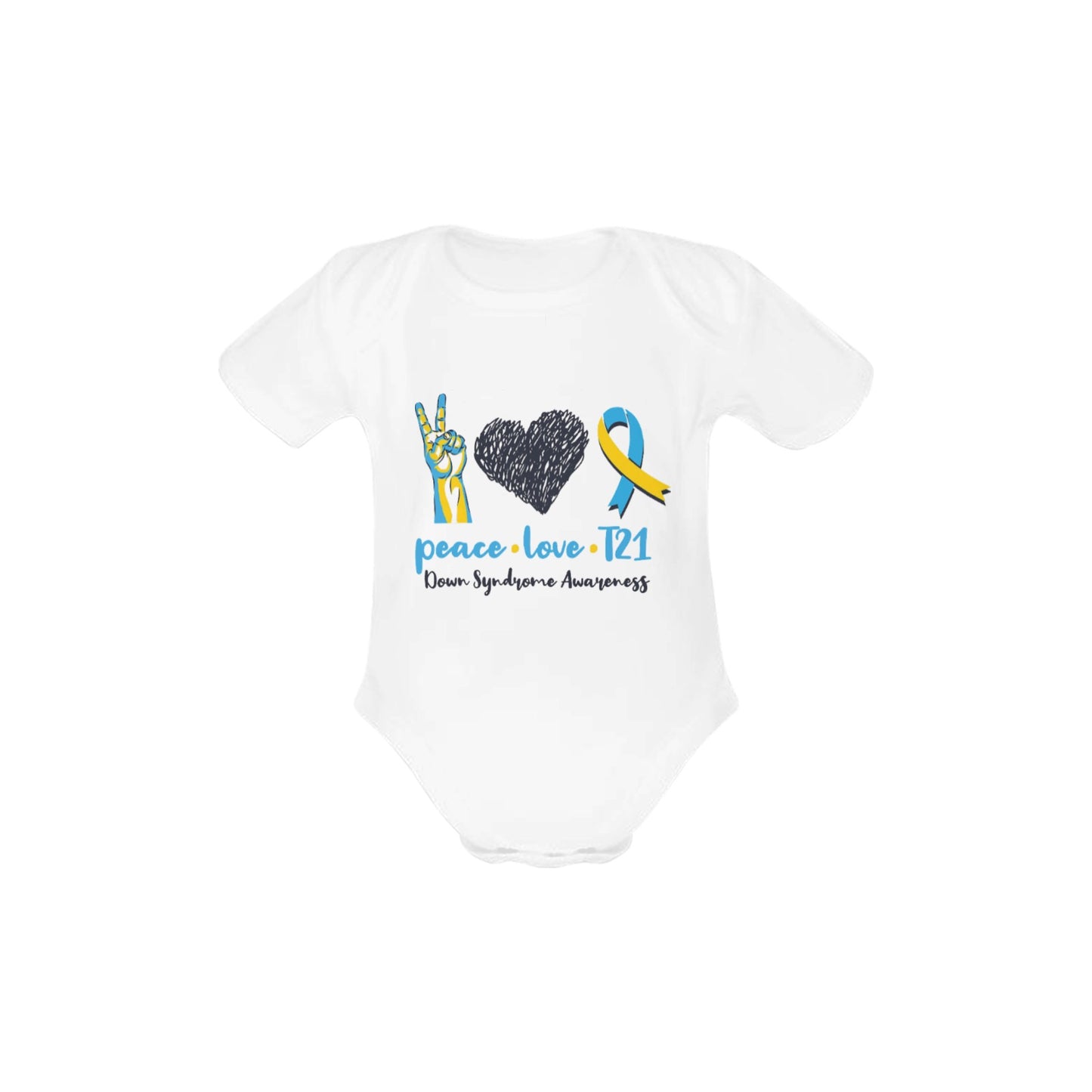 AWARENESS - Down Syndrome Baby Short Sleeve Onesie