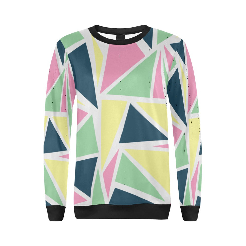 Colored Angles Crewneck Sweatshirt for Women