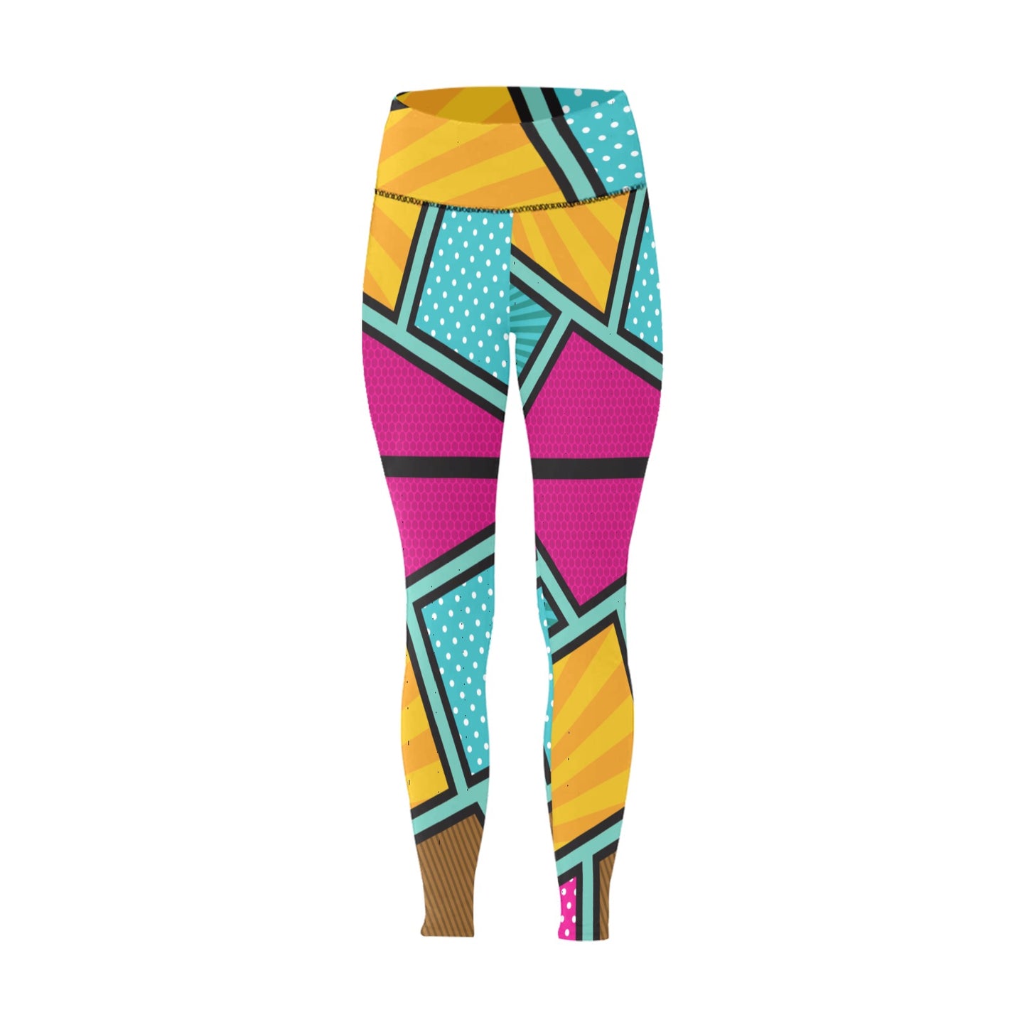 Geo Colorful Women's High-Waisted Leggings