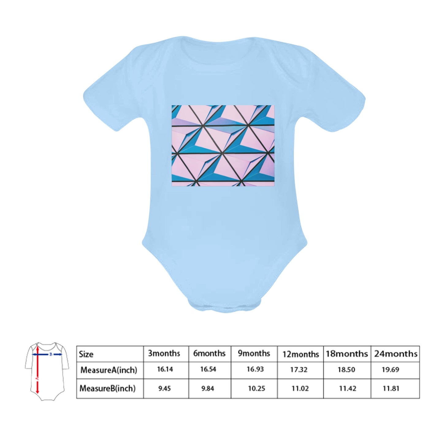 Pink Abstract Baby Onesie