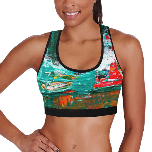 Painting Women's Sports Bra