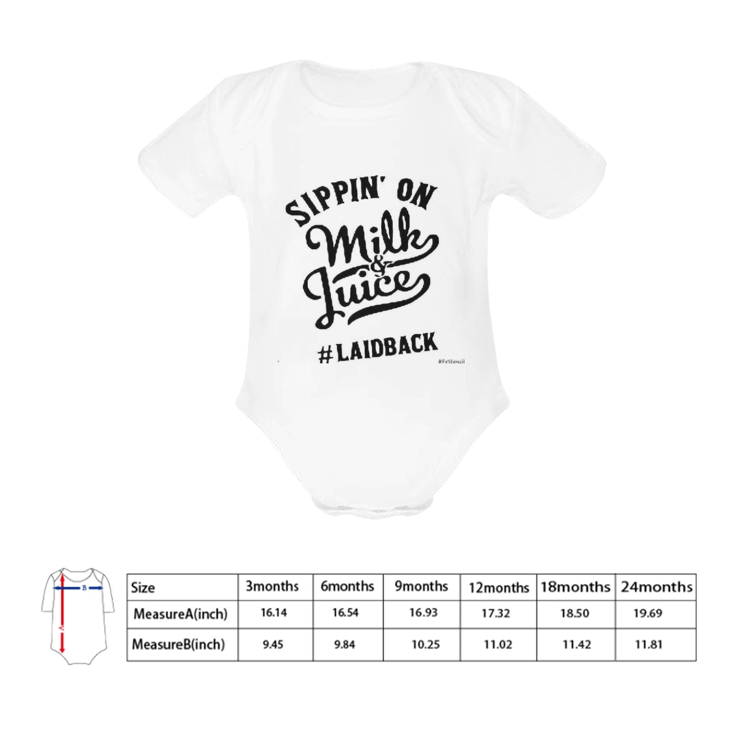 Sippin Milk & Juice Baby Onesie