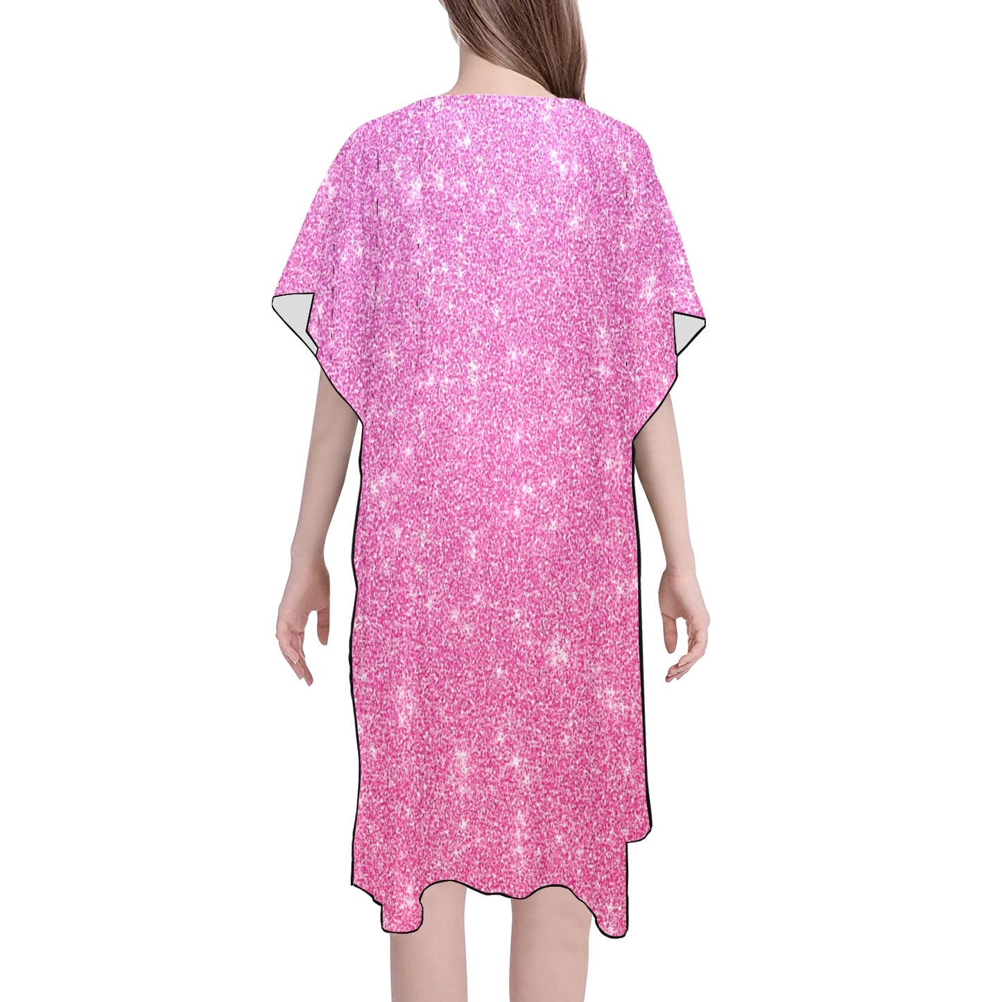 Pink Splash Chiffon Cover Up