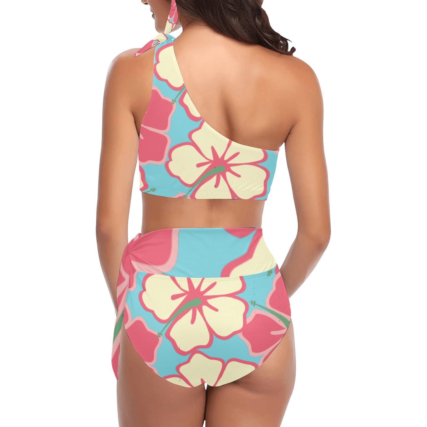 Hawaiian Tropics One Shoulder Bikini Set