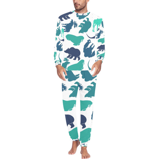 Blue Animals Men's  Pajama Set