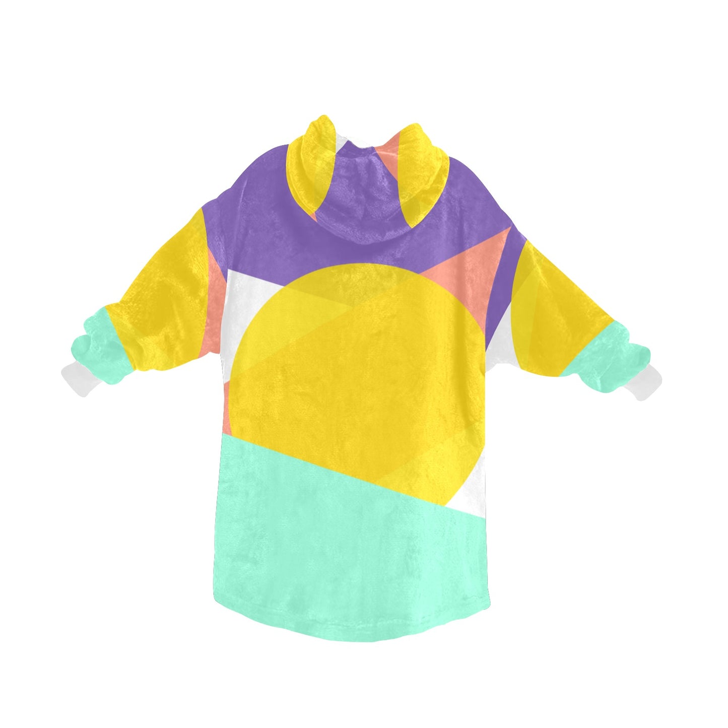 Colorful Circle Blanket Hoodie for Kids