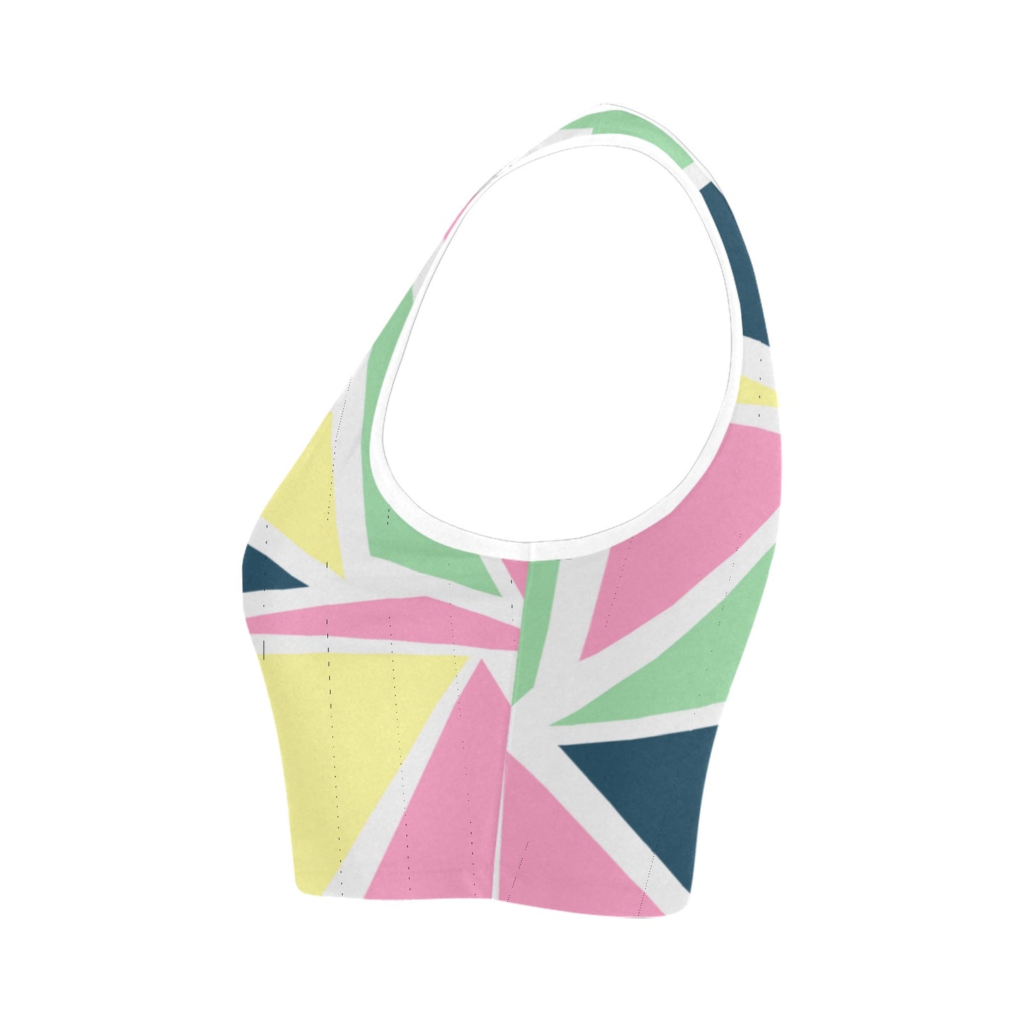 Colored Angles Women's Crop Top