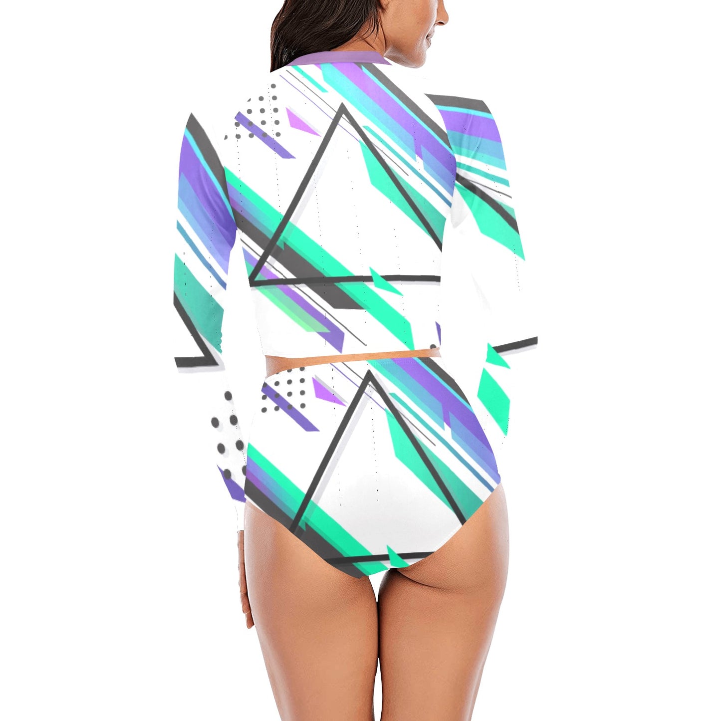 Retro Skate Long Sleeve Bikini Set