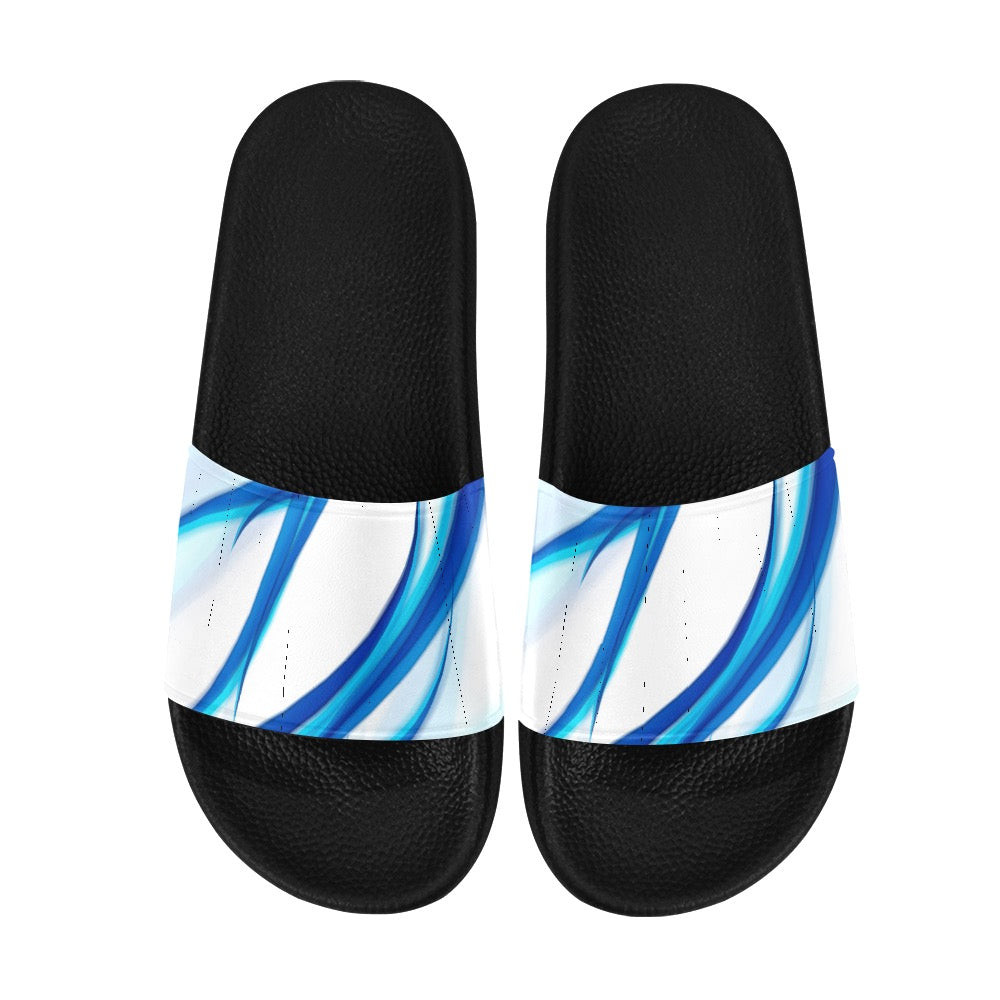 Blue Lightning Men's Slides