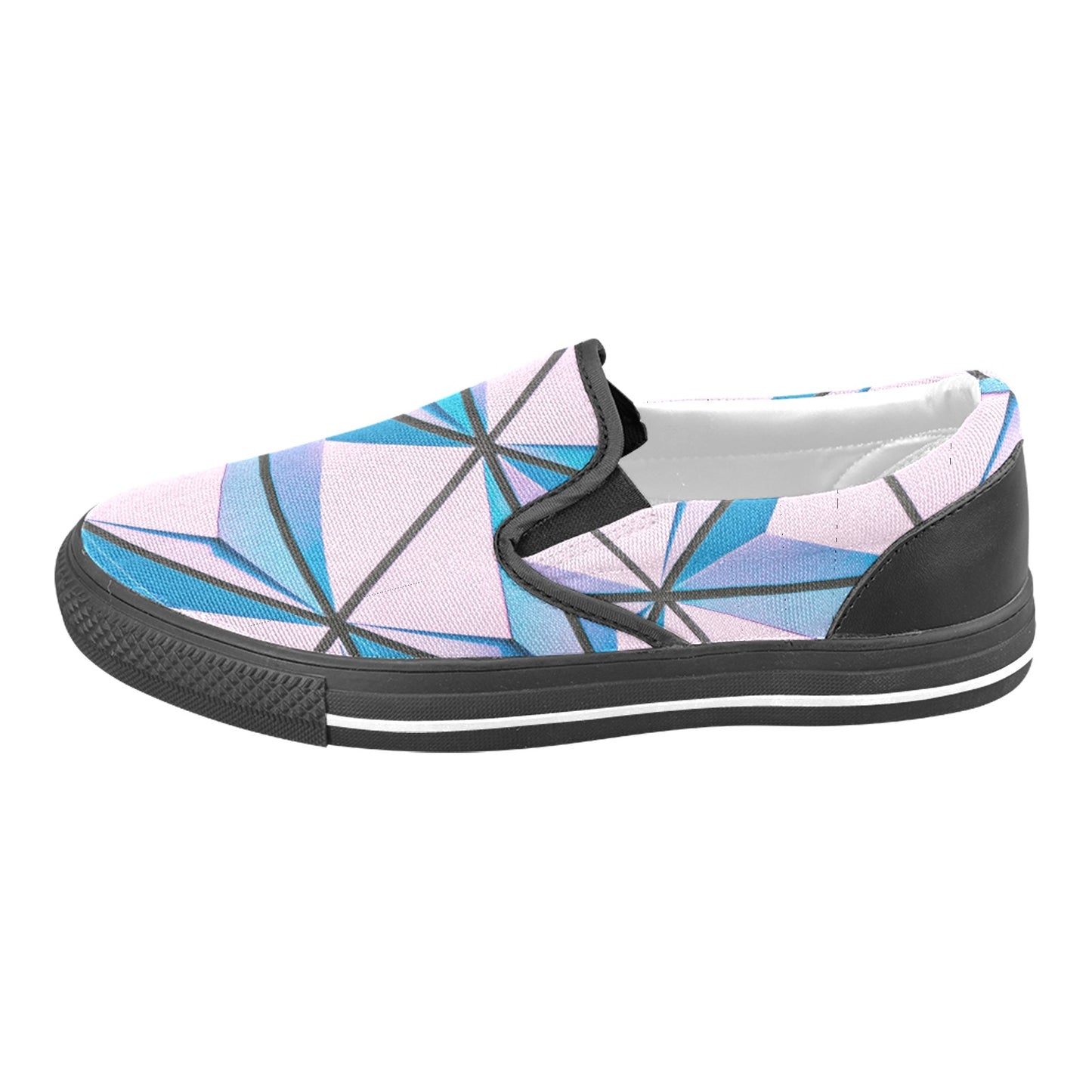 Pink Abstract Slip-on Shoes -Kid