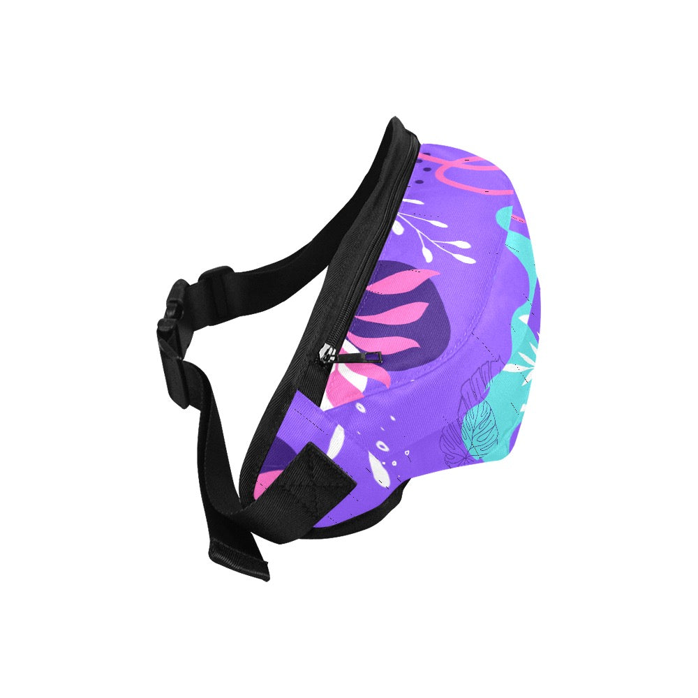 Purple Palms Fanny Pack/Large