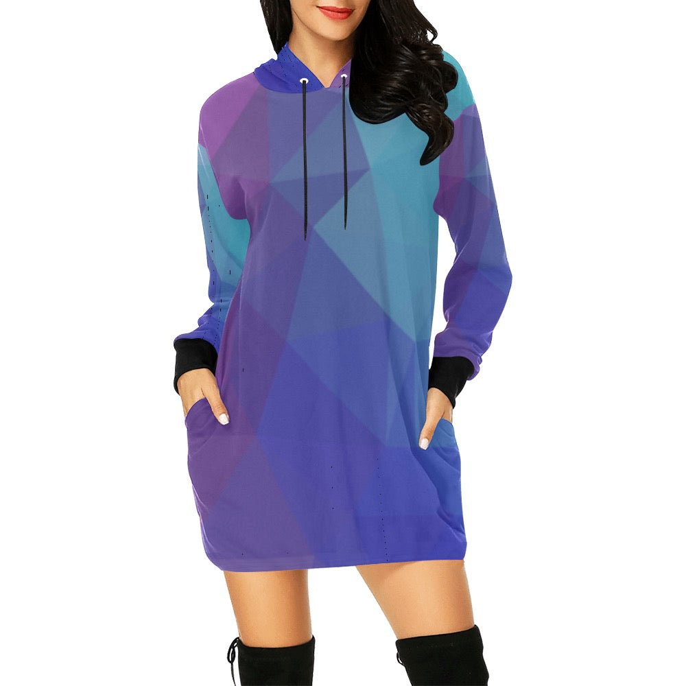 Purple-ish Hoodie Mini Dress