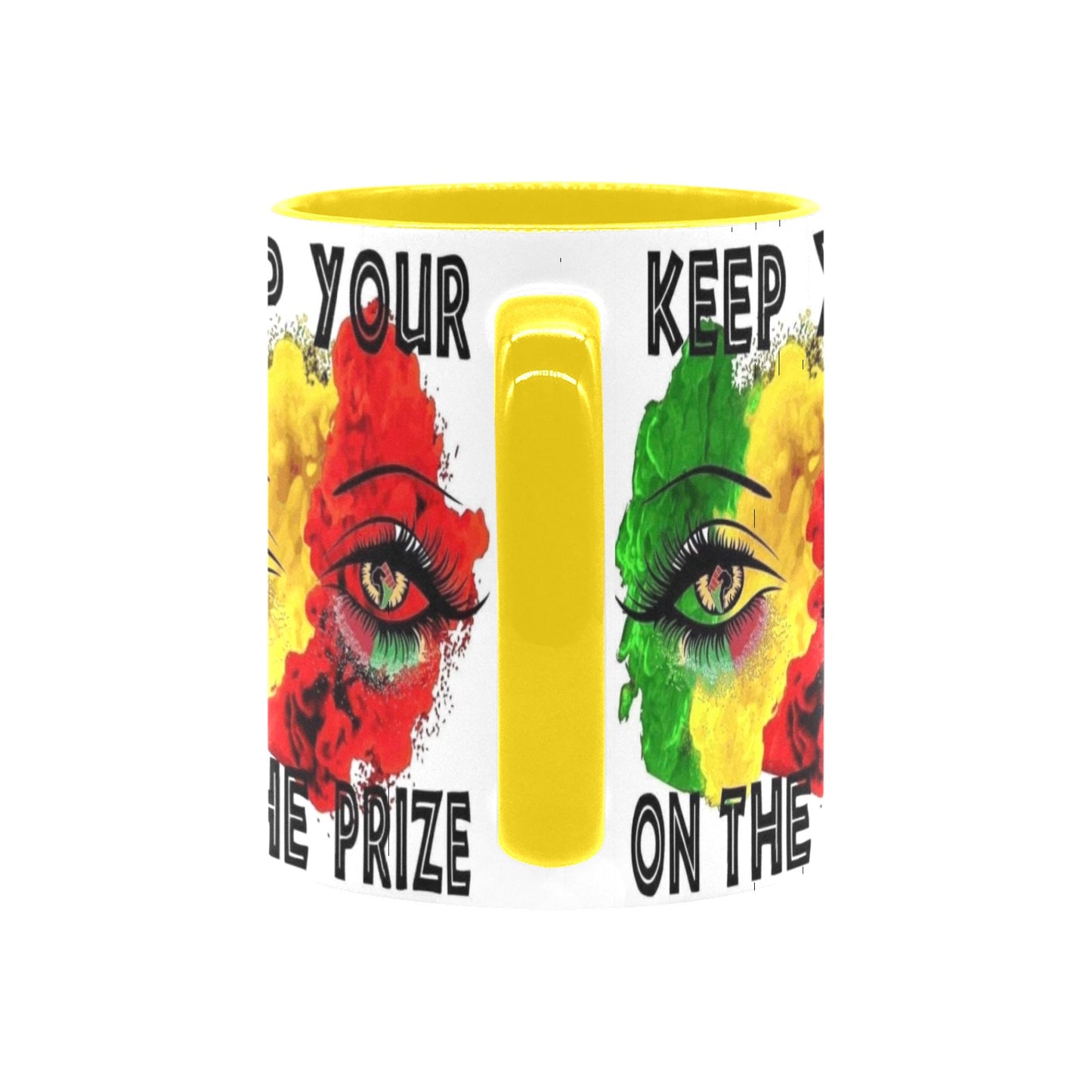 Keep Your Eyes On The Prize Custom Inner Color Mug (11oz)