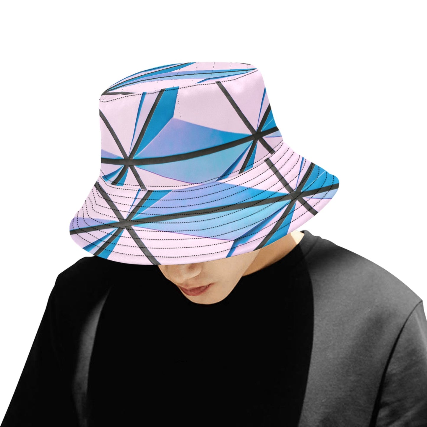 Pink Abstract Unisex Bucket Hat