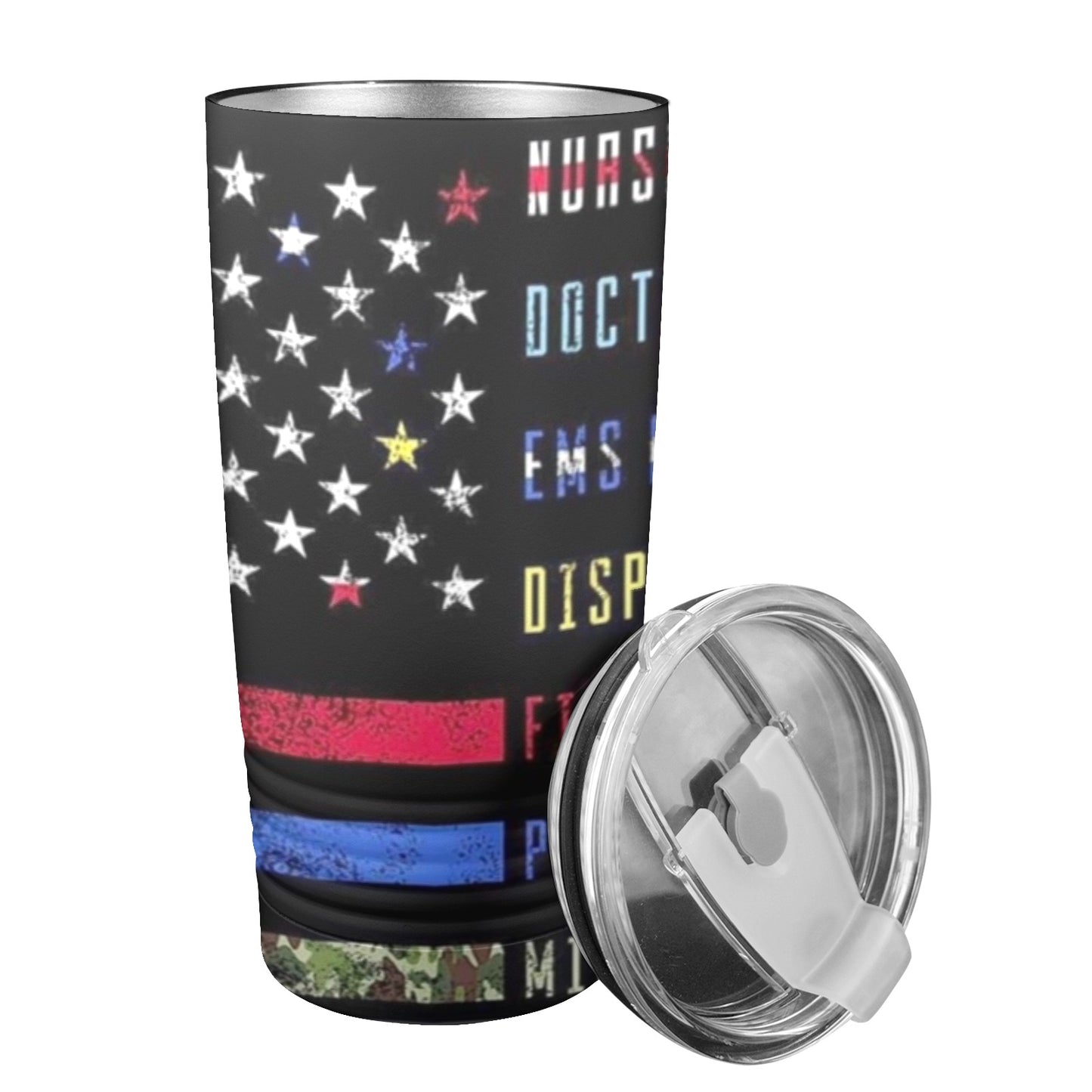 The Front Line 20oz Insulated Stainless Steel Mobile Tumbler