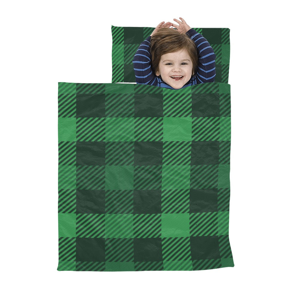 Green & Black Kids' Sleeping Bag