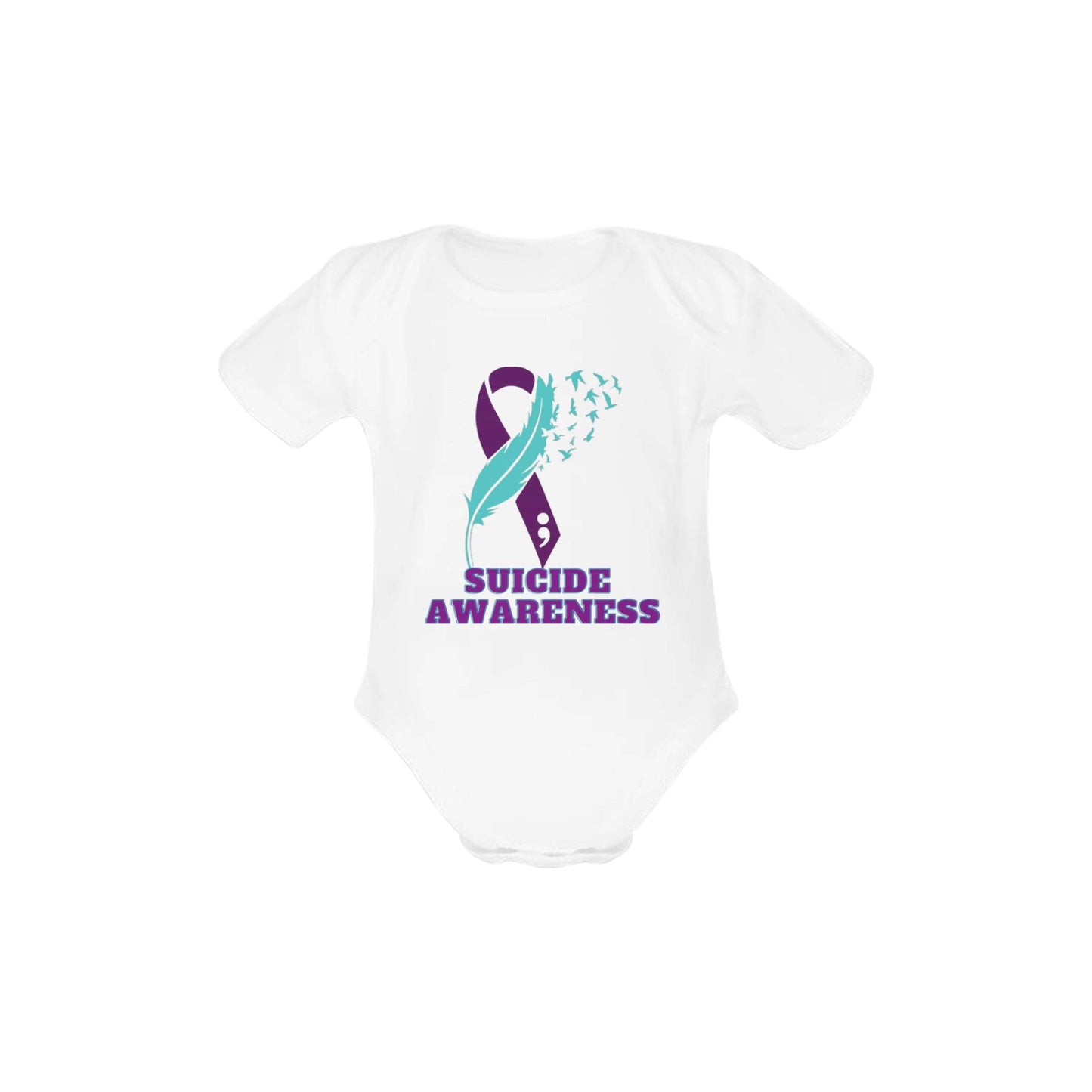 AWARENESS - Suicide Awareness Baby Short Sleeve Onesie