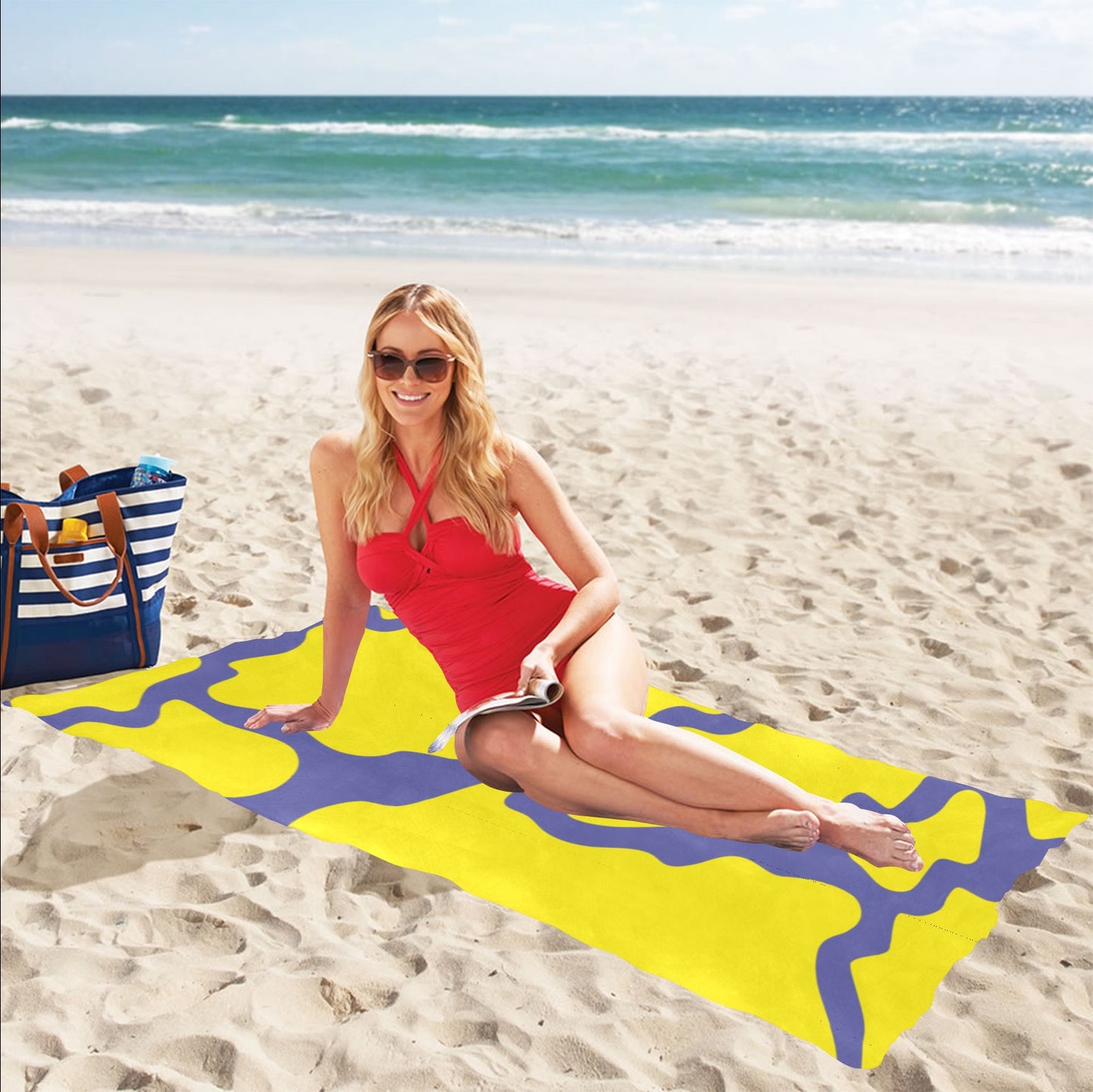 Laker Zazzle Beach Towel 32"x 71"