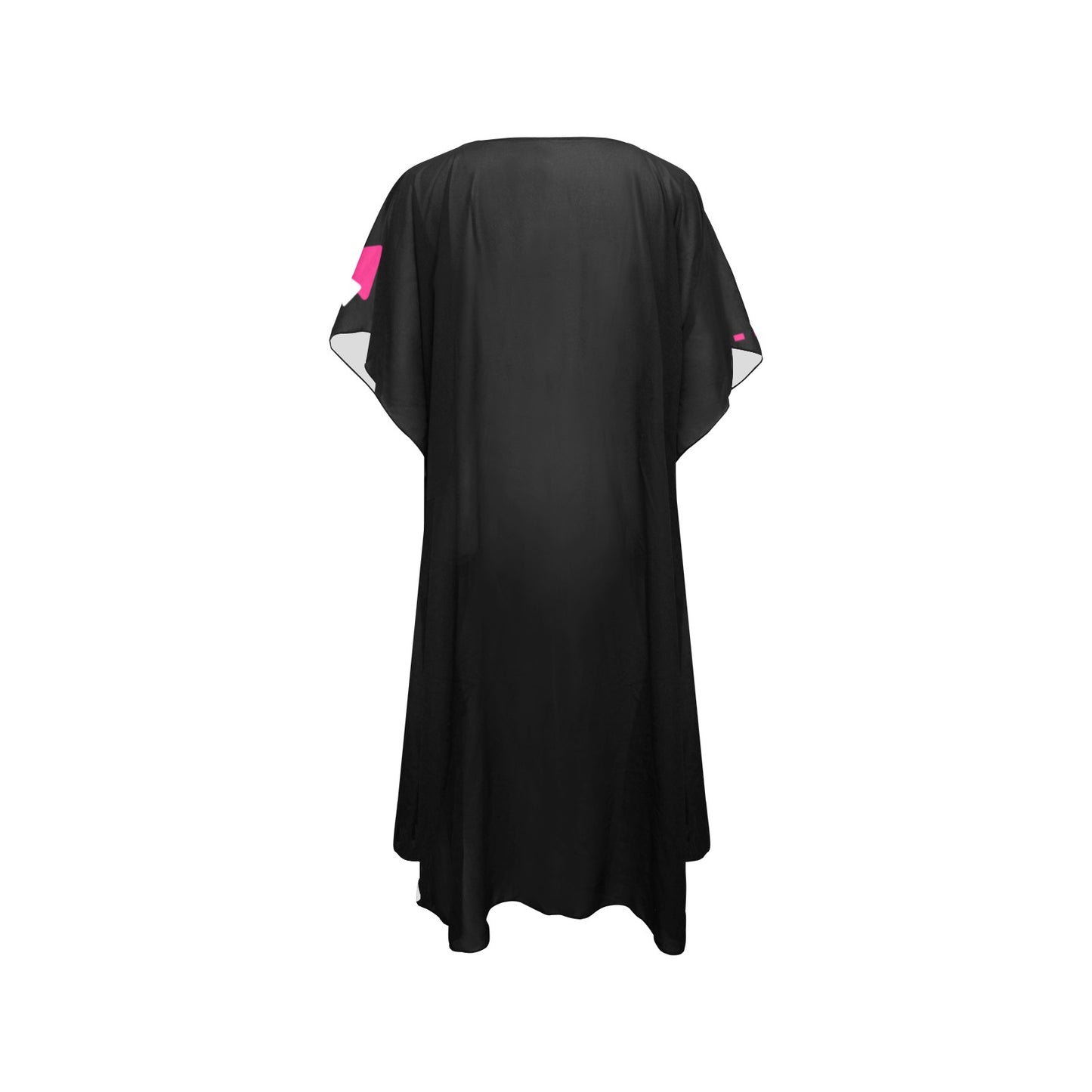 Pink and Black Chiffon Cover Up