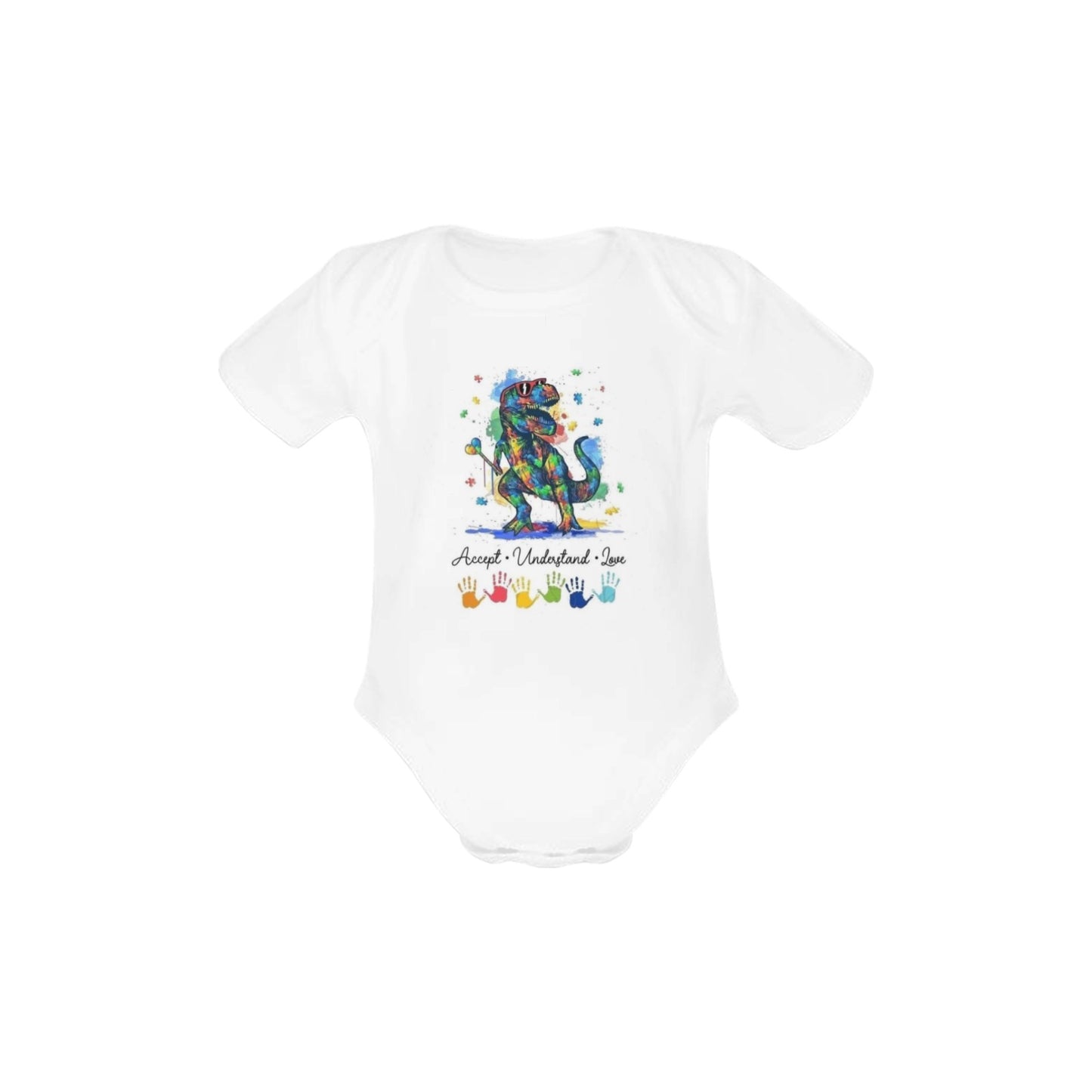 Accept, Understand, Love Baby Short Sleeve Onesie