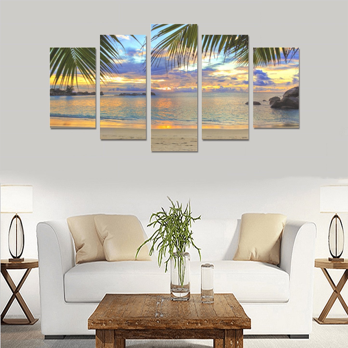 Tropical Sunset Canvas Print