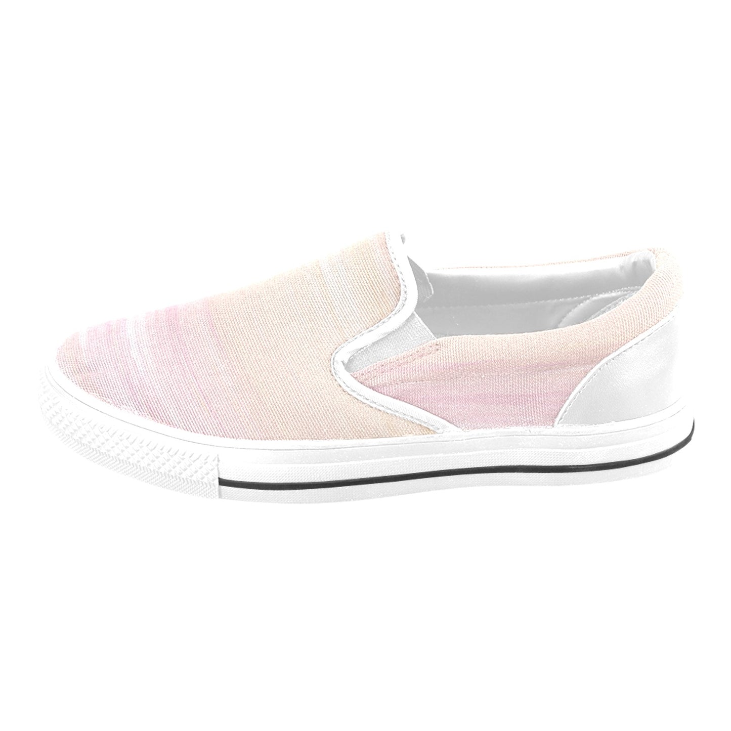 Peach Ombre Men's Slip-on Shoes