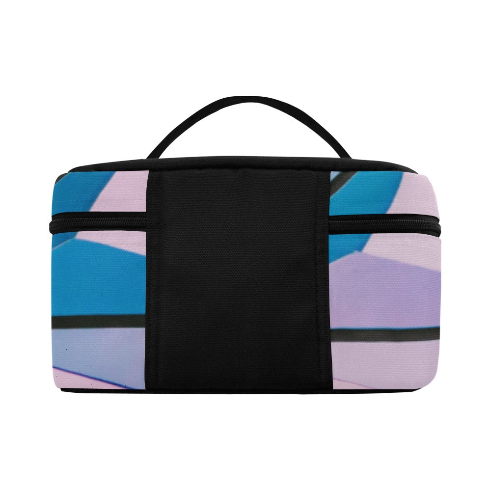 Pink Abstract Cosmetic Bag/Large