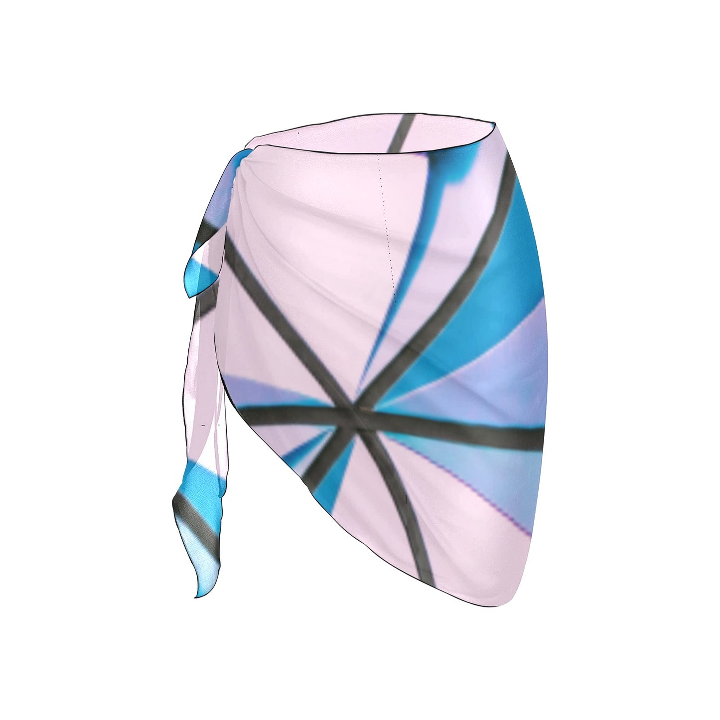 Pink Abstract Beach Sarong Wrap