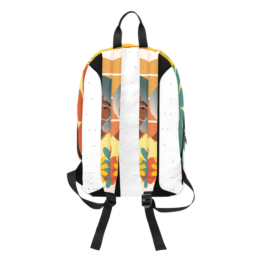 Melanin Flowers Large Capacity Travel Backpack