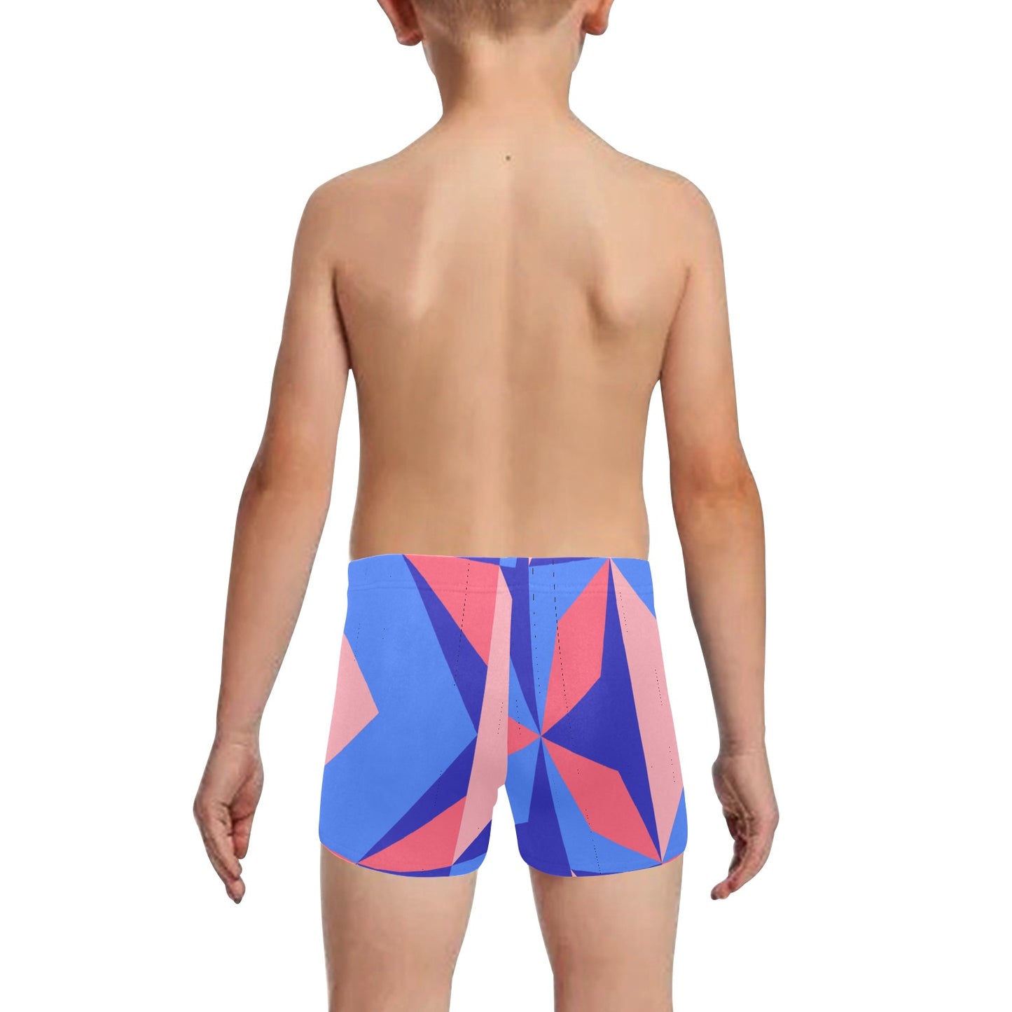 Color Abstract Little Boys' Swimming Trunks