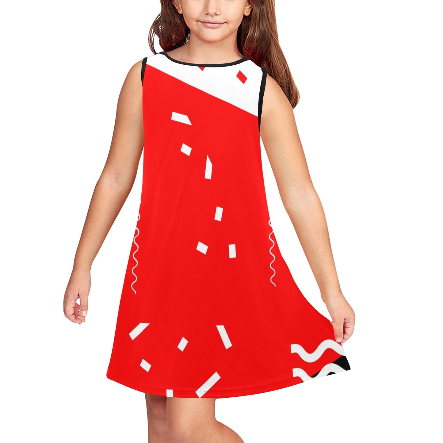 Red Does It Good Girls' Sleeveless Dress