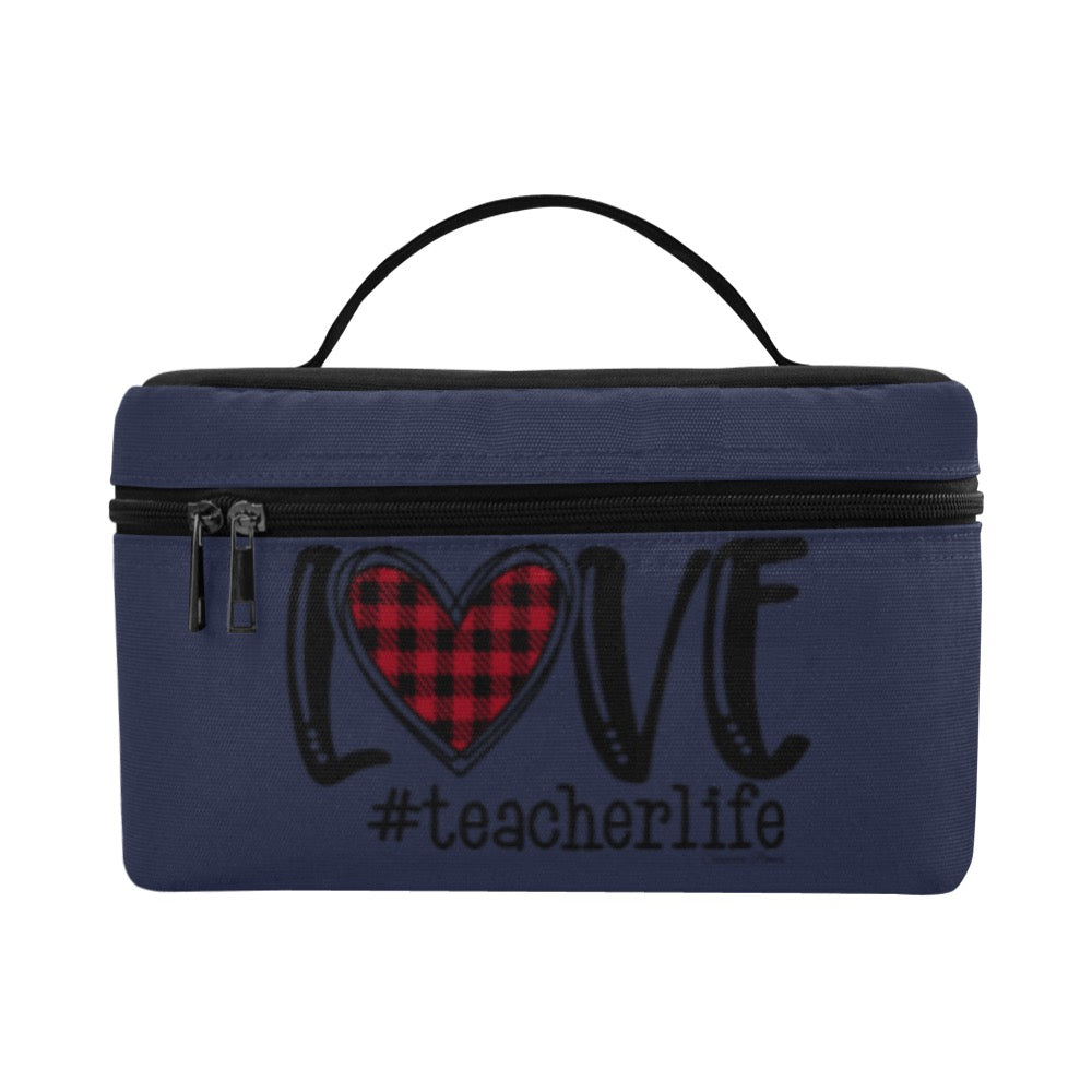 Love Teacher Life Cosmetic/Desk Bag/Large