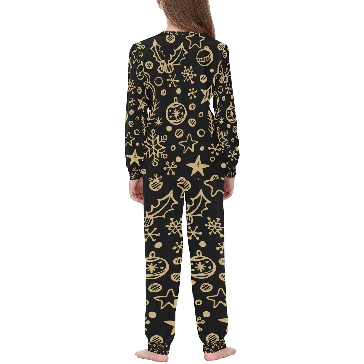 Gold Christmas Kids' Pajama Set