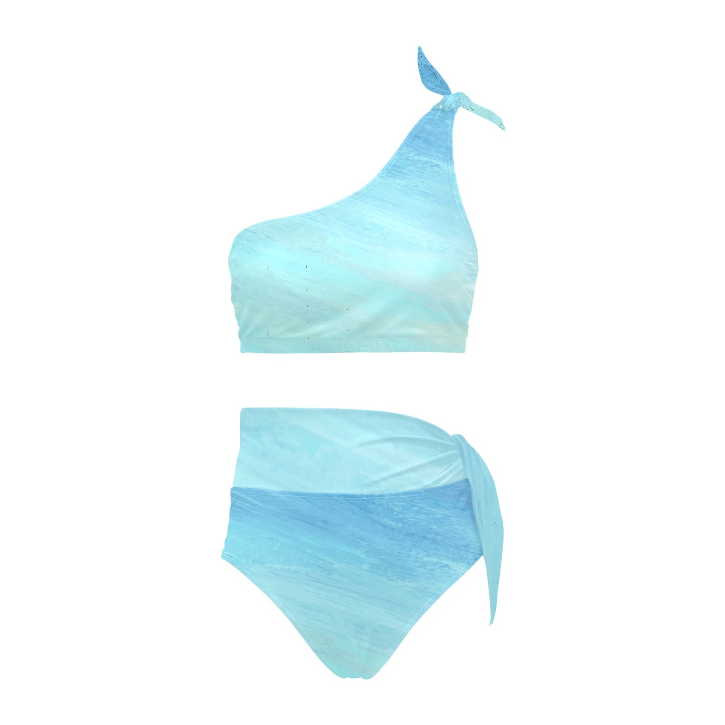 Blue Skies One Shoulder Bikini Set