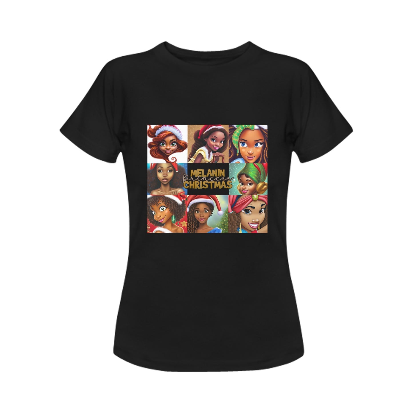 Melanin Christmas Women's T-Shirt