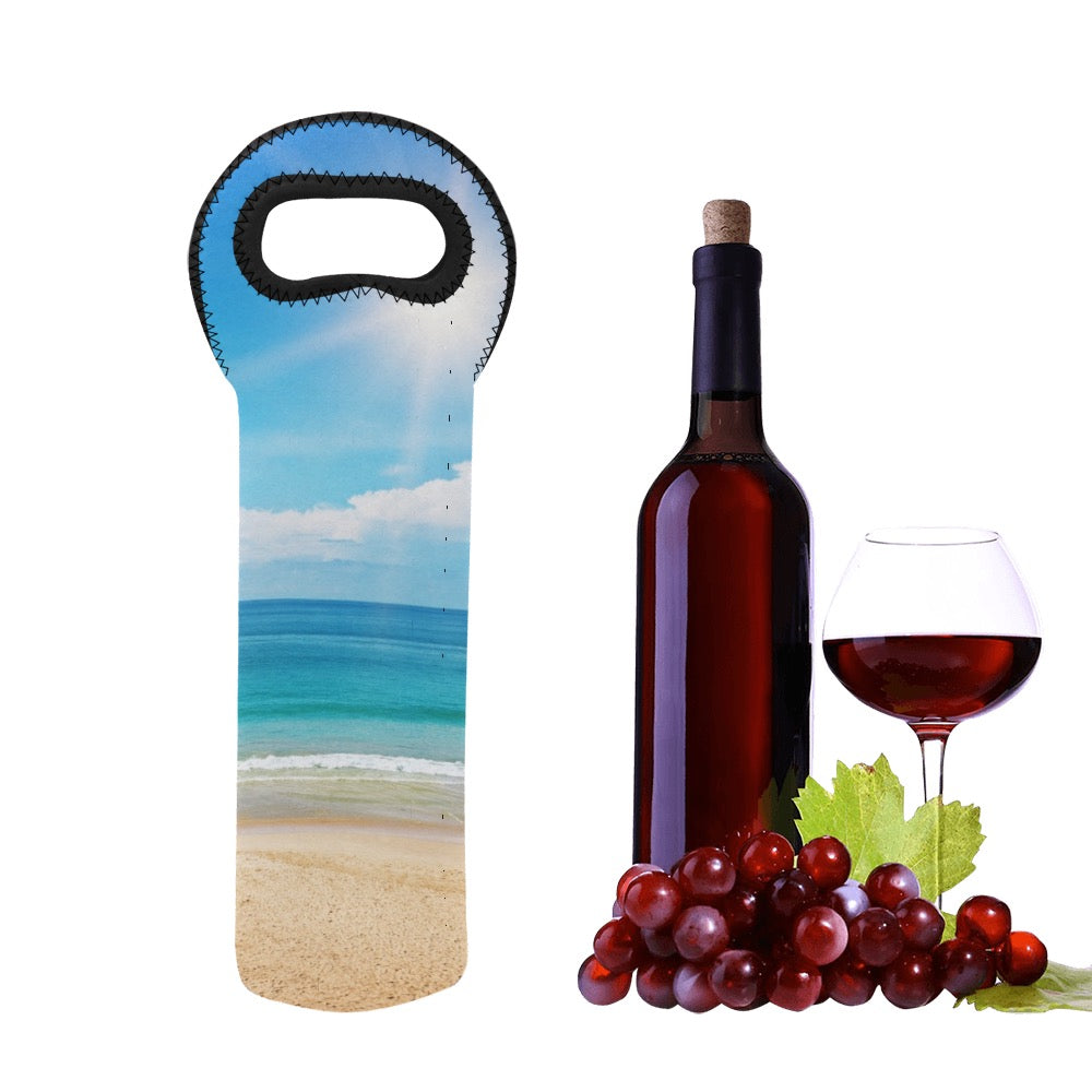 Beach Vibes Neoprene Wine Bag