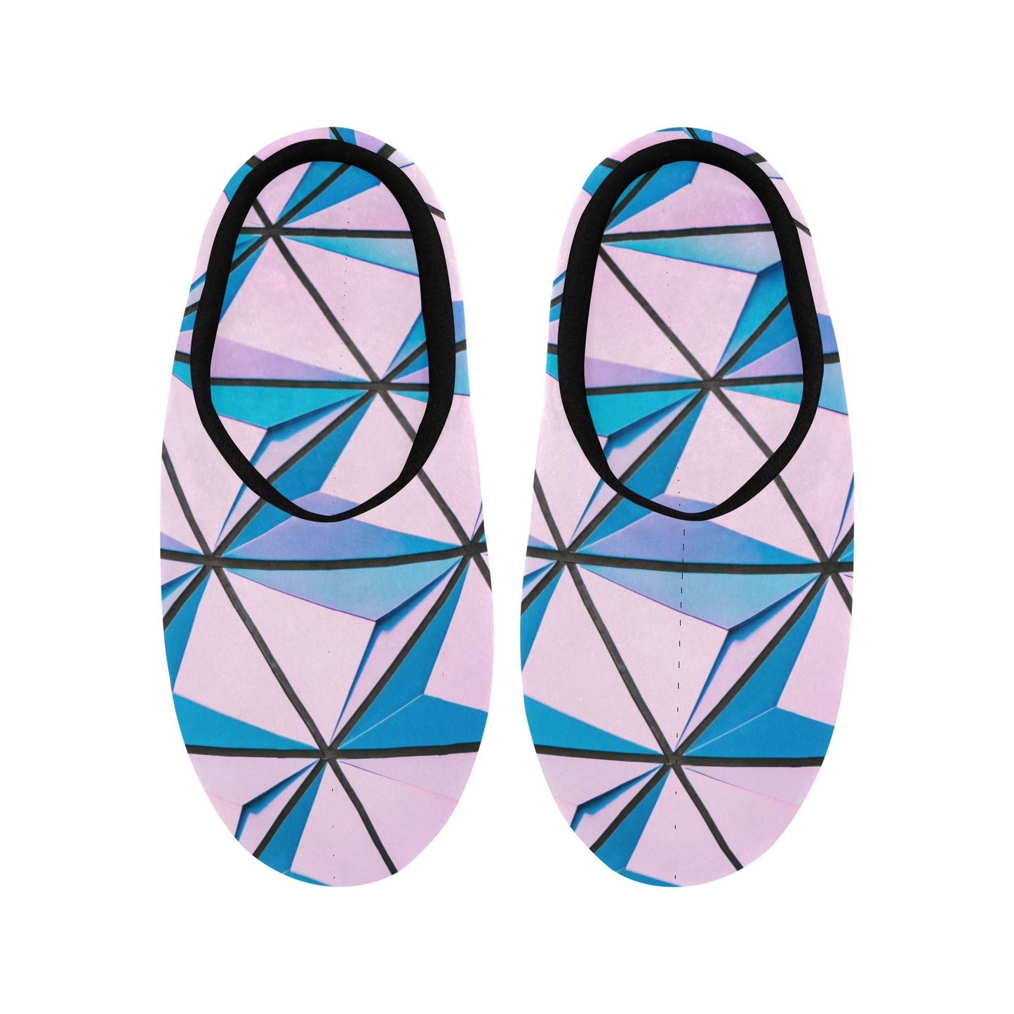 Color Abstract Women's Non-Slip Cotton Slippers