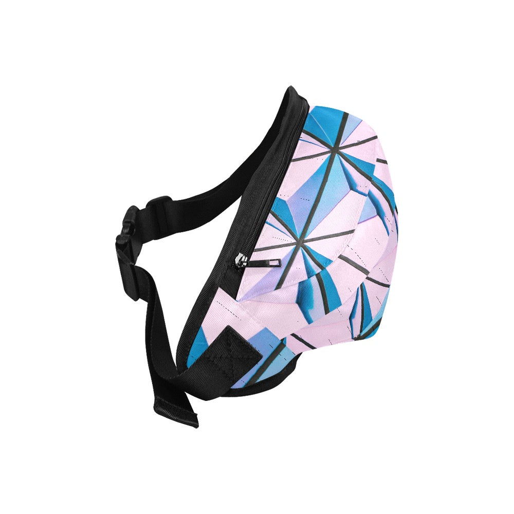 Pink Abstract Fanny Pack/Large