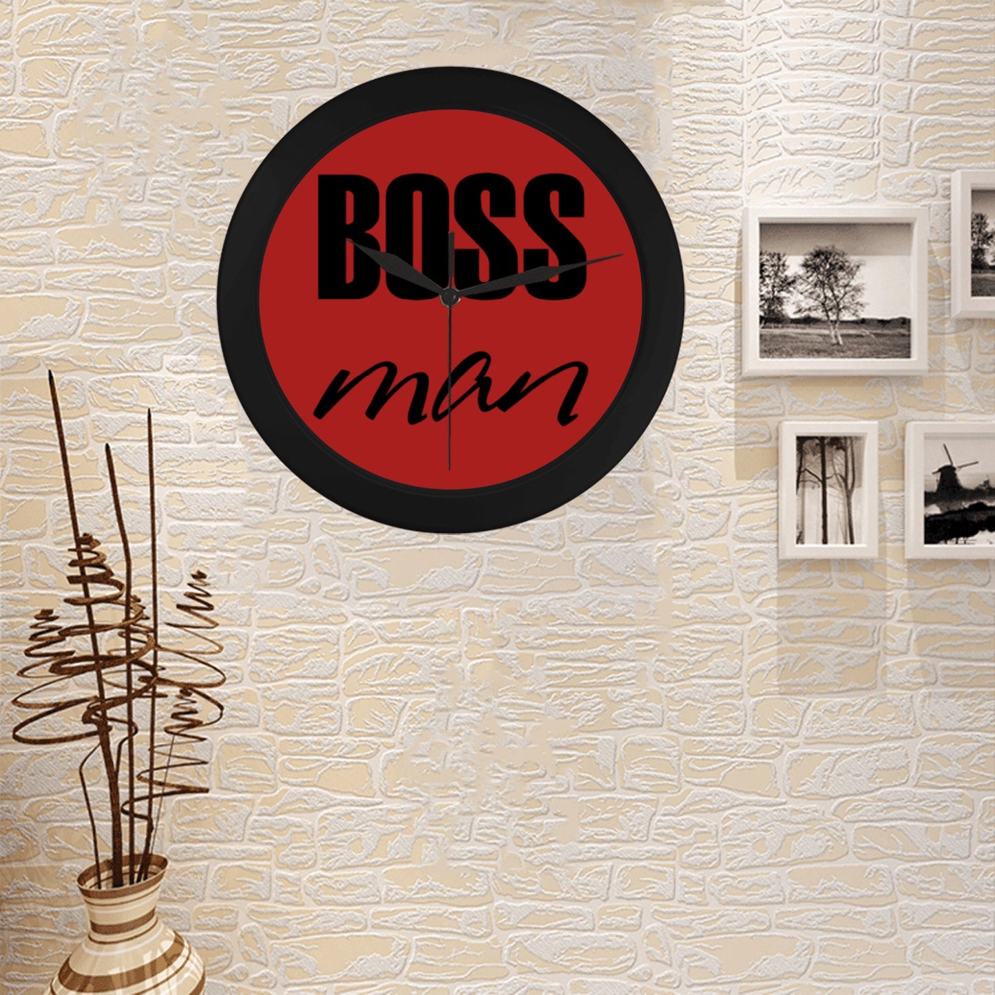 Boss Man Circular Wall clock