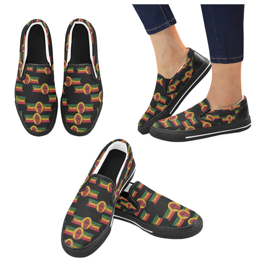 Juneteenth Women's Slip-on Shoes