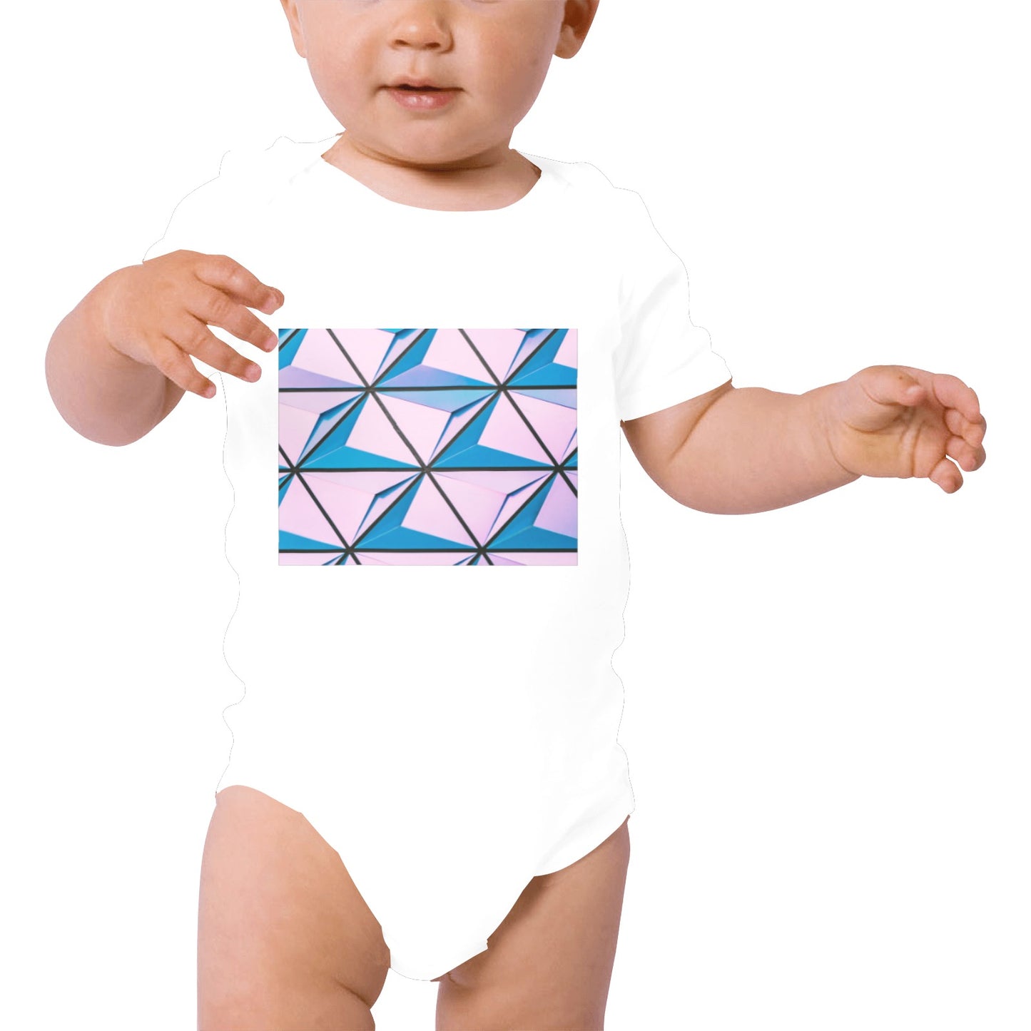 Pink Abstract Baby Onesie