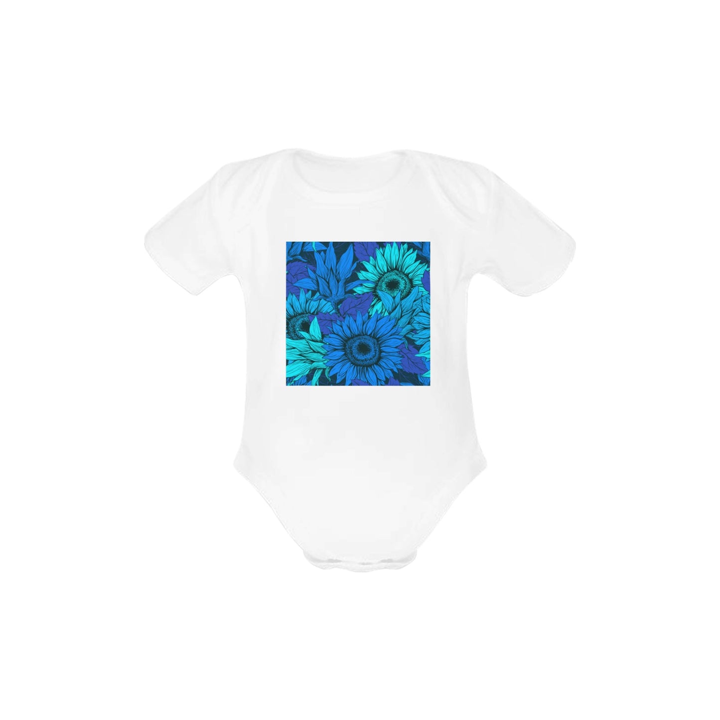 Blue Flow Baby Onesie