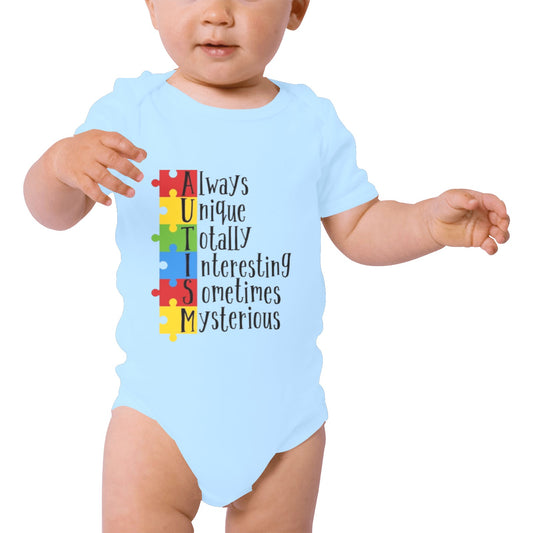 AWARENESS - Autism Baby Short Sleeve Onesie