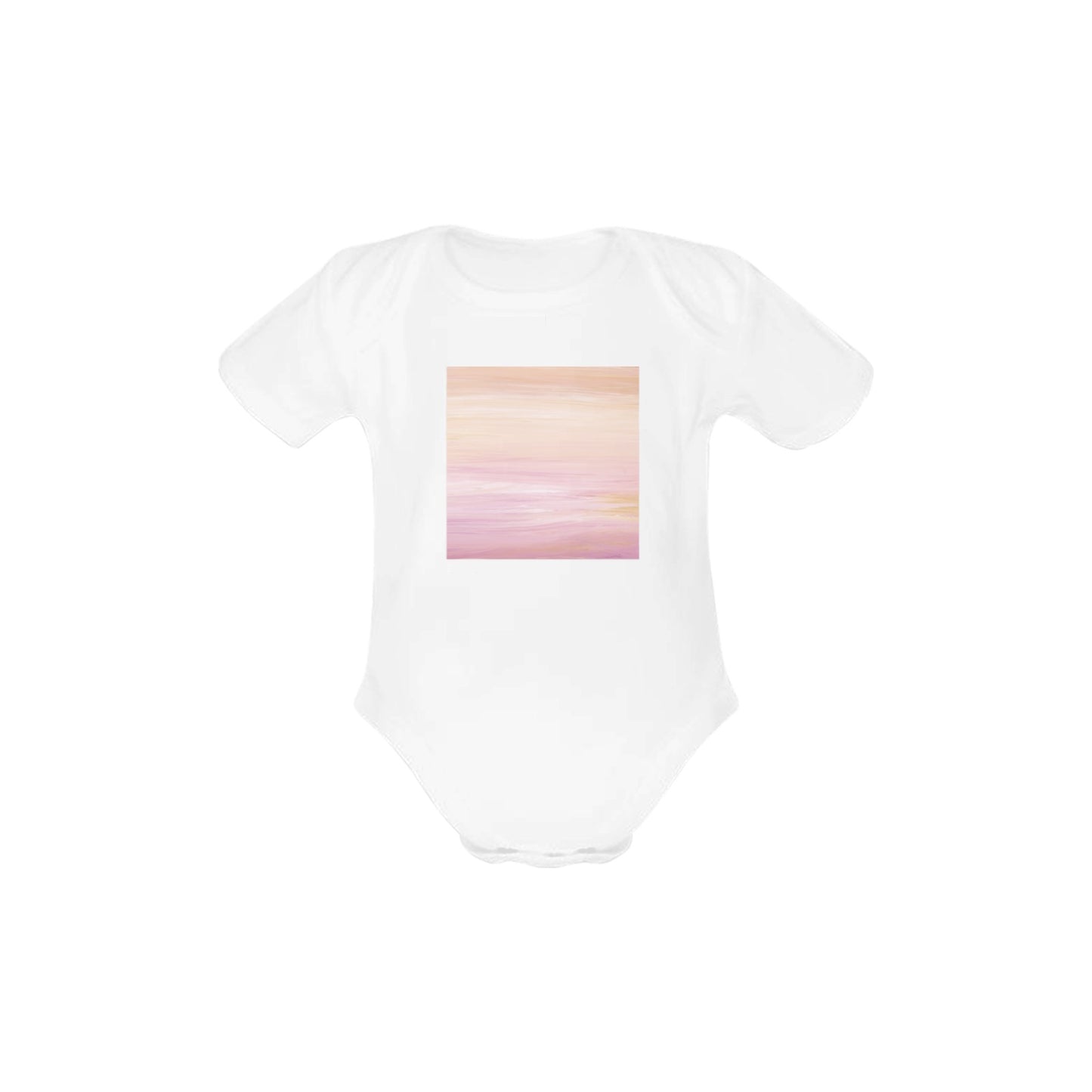 Peach Ombre Baby Onesie